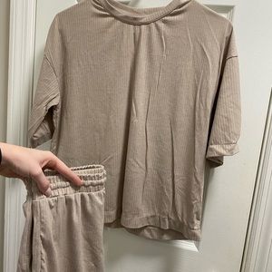 H&M Pajama Set // Small Top and Bottom